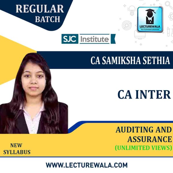 Ca Inter Auditing Assurance Regular Course New Syllabus By Ca